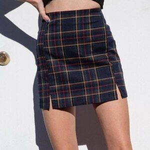Brandy Melville Plaid Cara Skirt